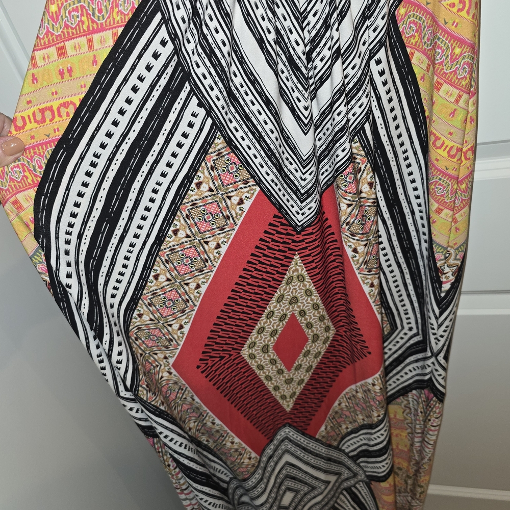 London Times Multicolor Geometric Maxi Dress - Picture 5 of 6
